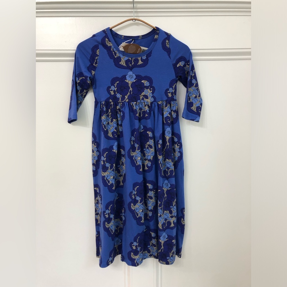 Mini Rodini Purple Flowers Dress 128/134